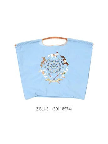 Ball & Chain Tote Bag HORSE RUN BLUE