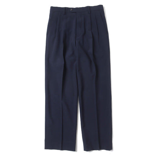 HERILL WOOL TROPICAL 2 TUCK TROUSERS