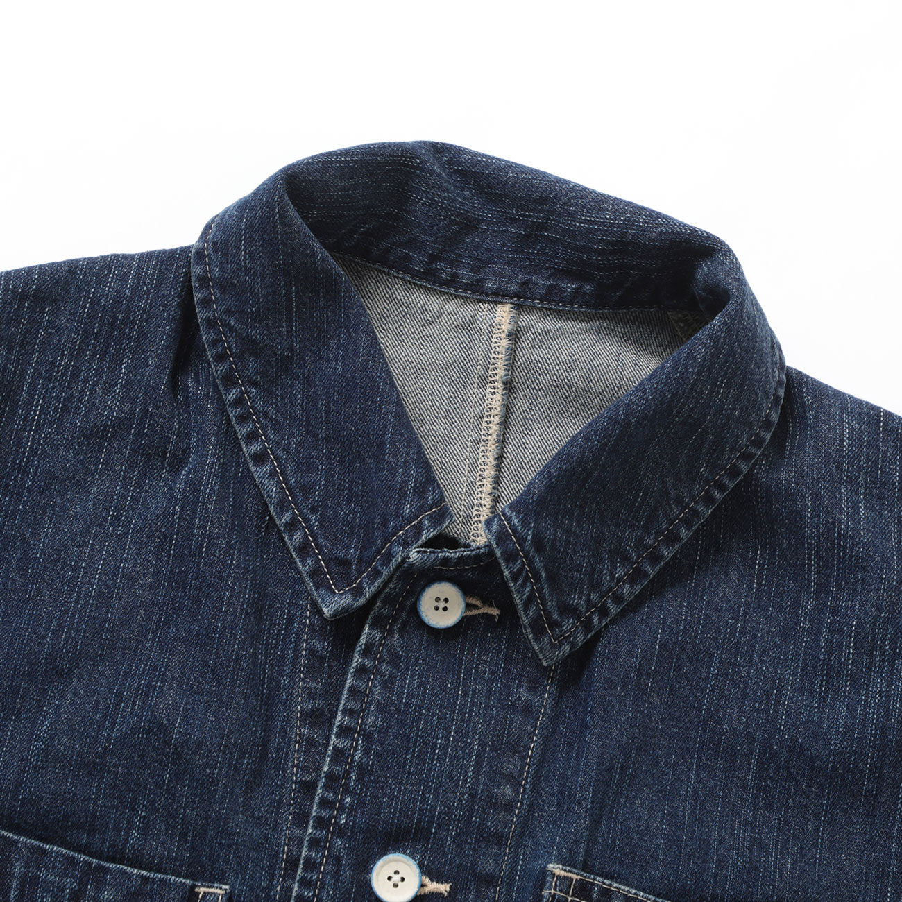 Porter Classic STEINBECK DENIM FRENCH JACKET WATCH CHAIN
