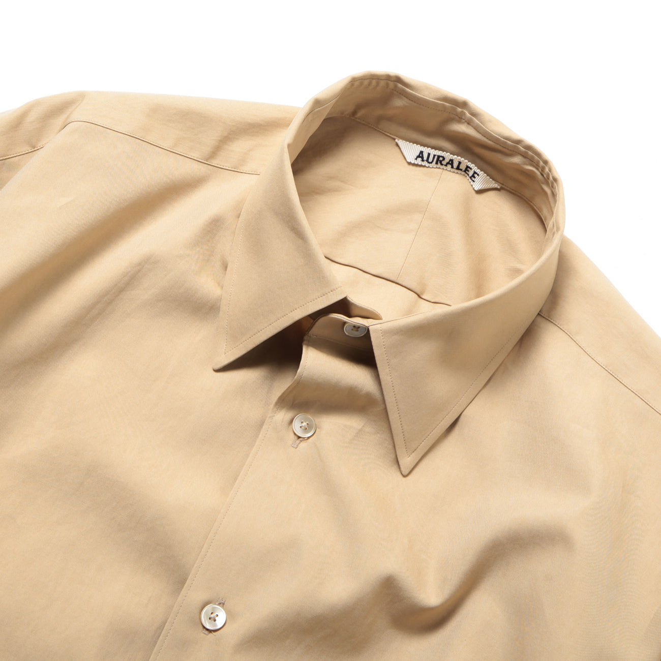 AURALEE WASHED FINX TWILL SHIRT