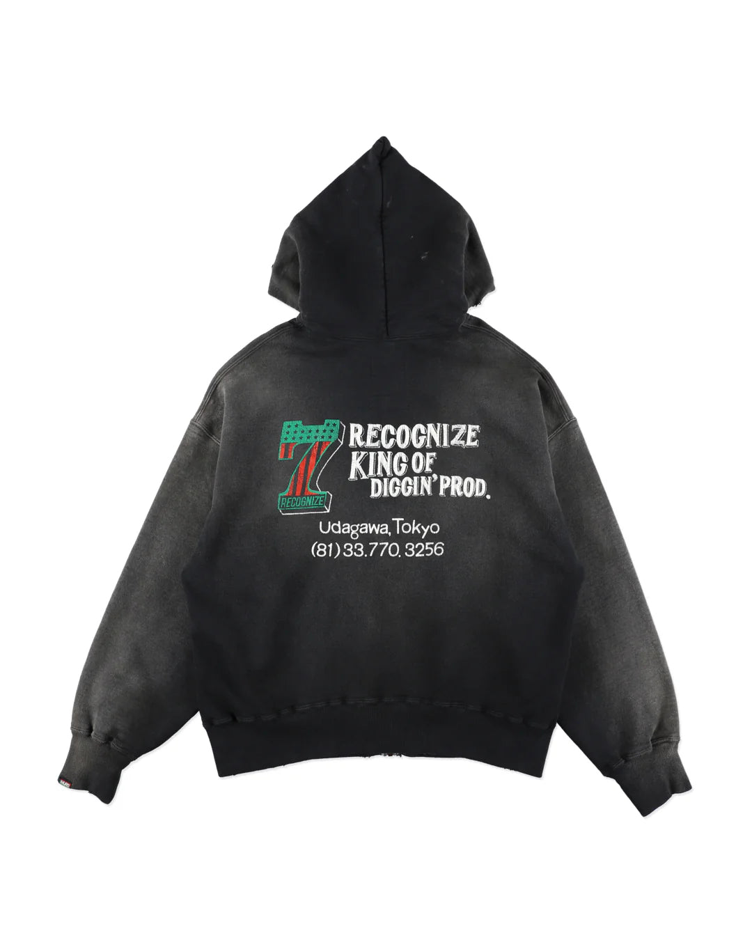 BOW WOW #7 VINYL ZIP HOODIE AGED