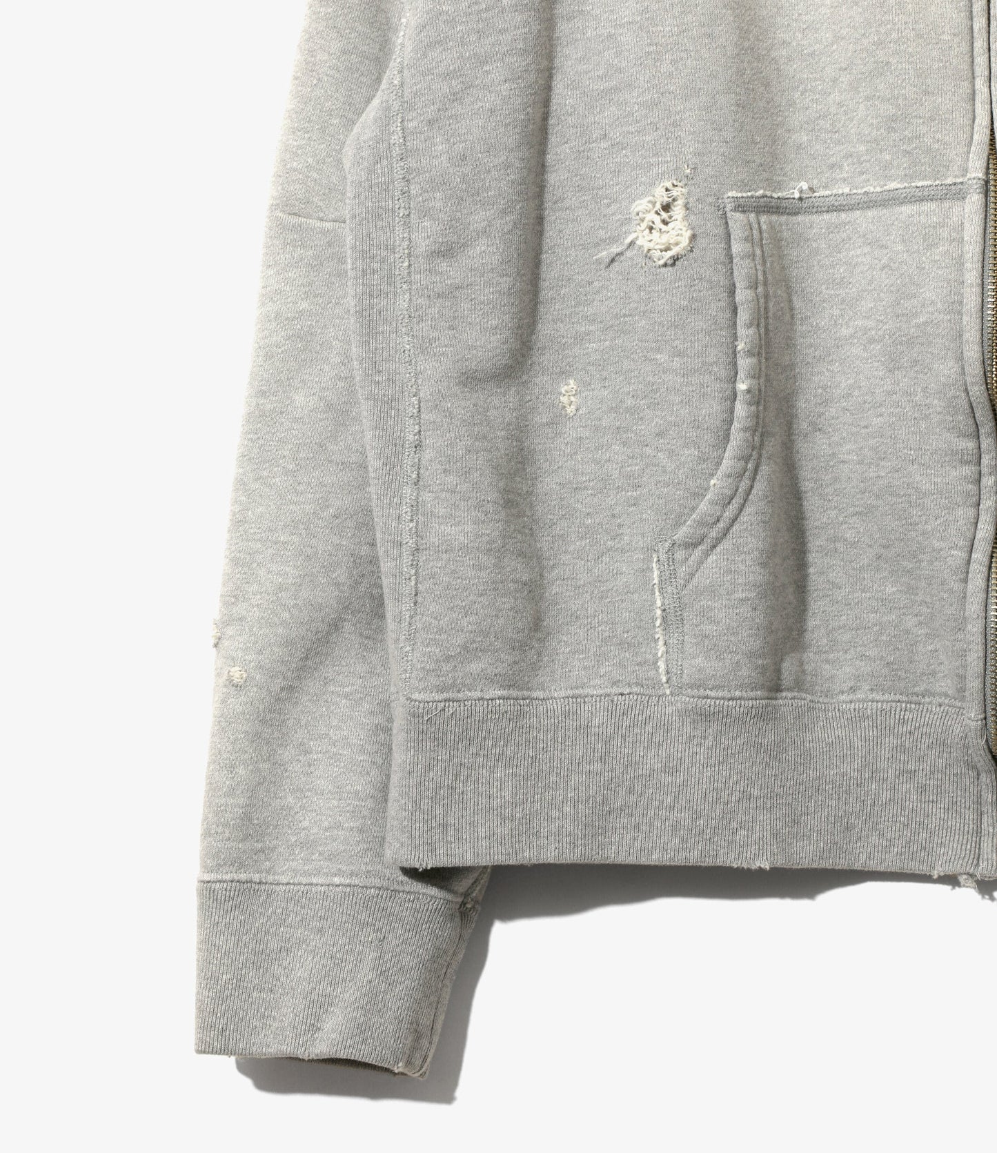 Needles Deconstructed Zipped Sweat