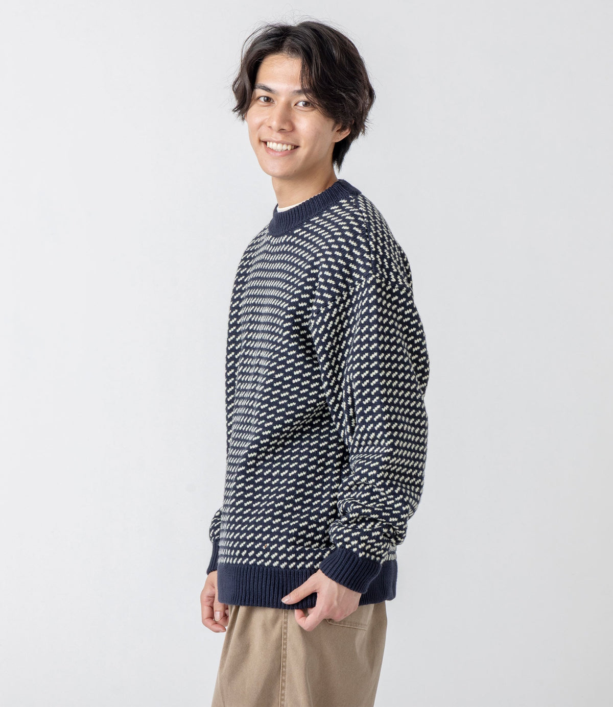 L.L.Bean JAPAN EDITION Wayne Sweater Bird's-Eye