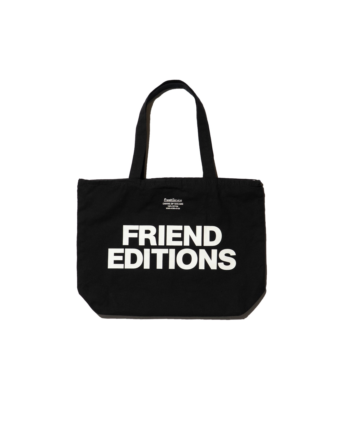 FRIEND EDITIONS × FreshService FRIEND EDITIONS CANVAS ZIP TOTE BAG