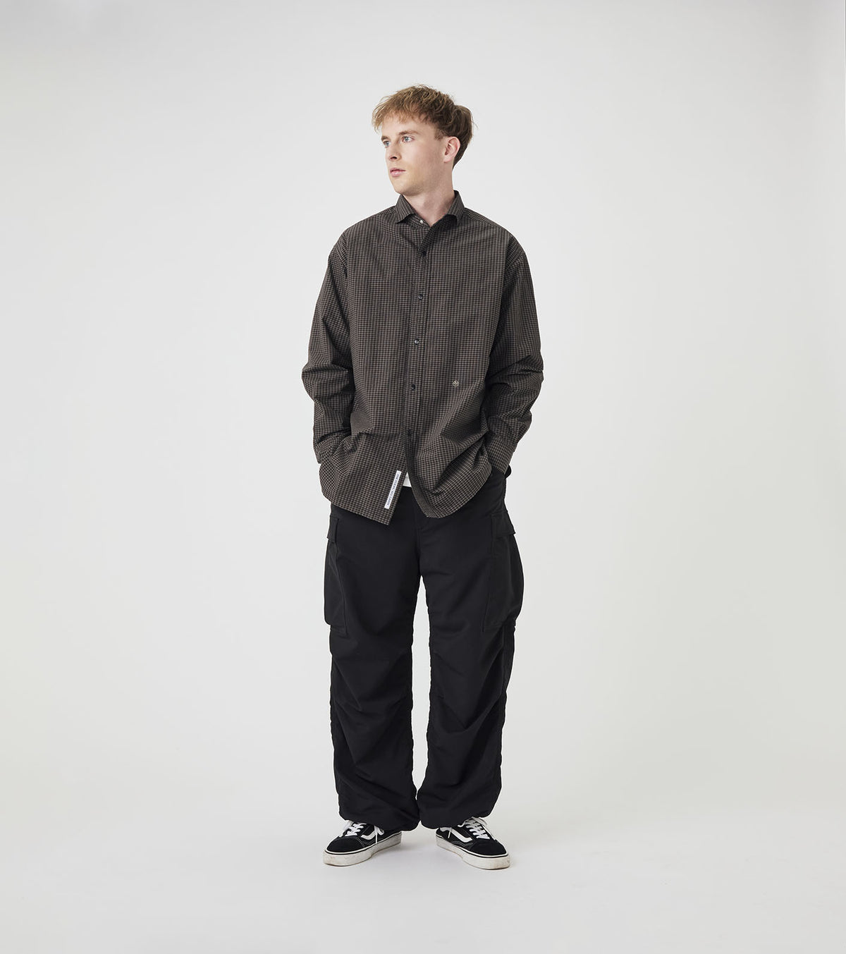 nanamica Micro Plaid Wind Shirt