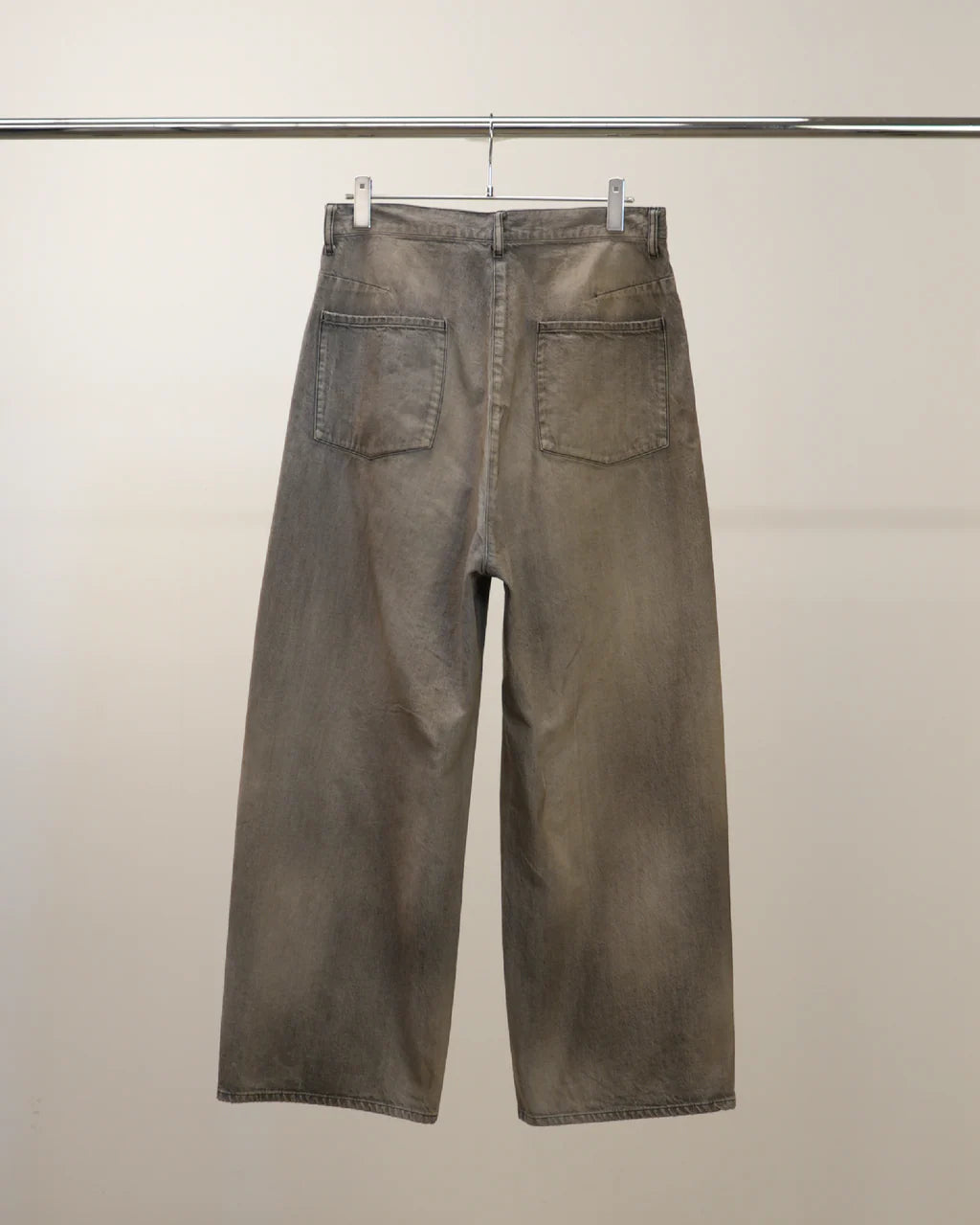 ANCELLM  DENIM PANTS #04 AGING01 (BLACK)