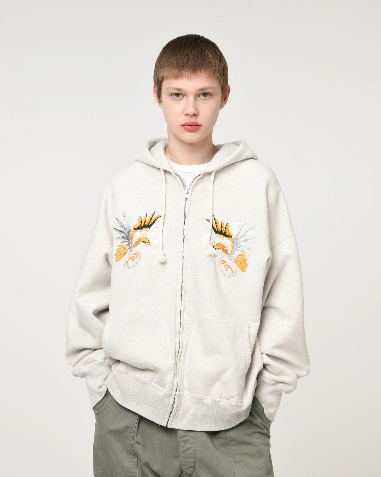 BOW WOW SUKAJAN EMB ZIP HOODIE AGED