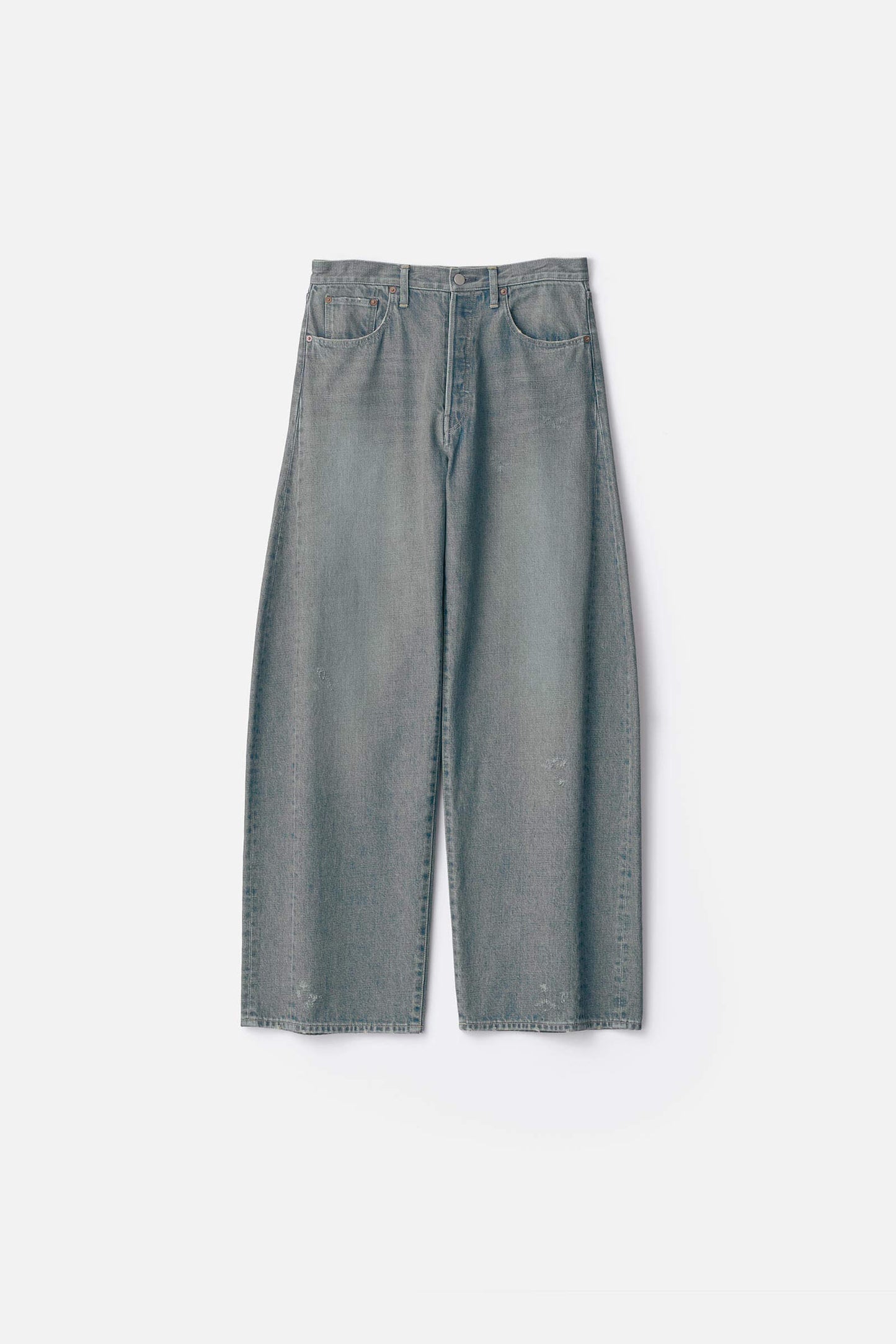ssstein DEFORMATION WIDE DENIM JEANS