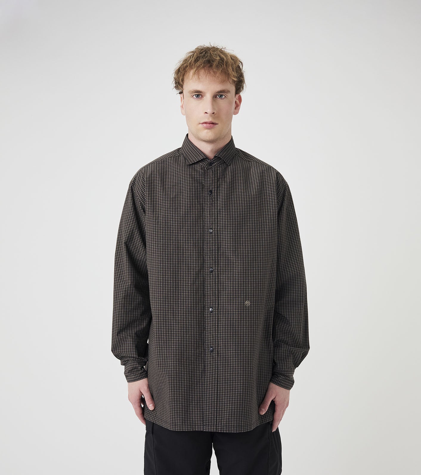 nanamica Micro Plaid Wind Shirt