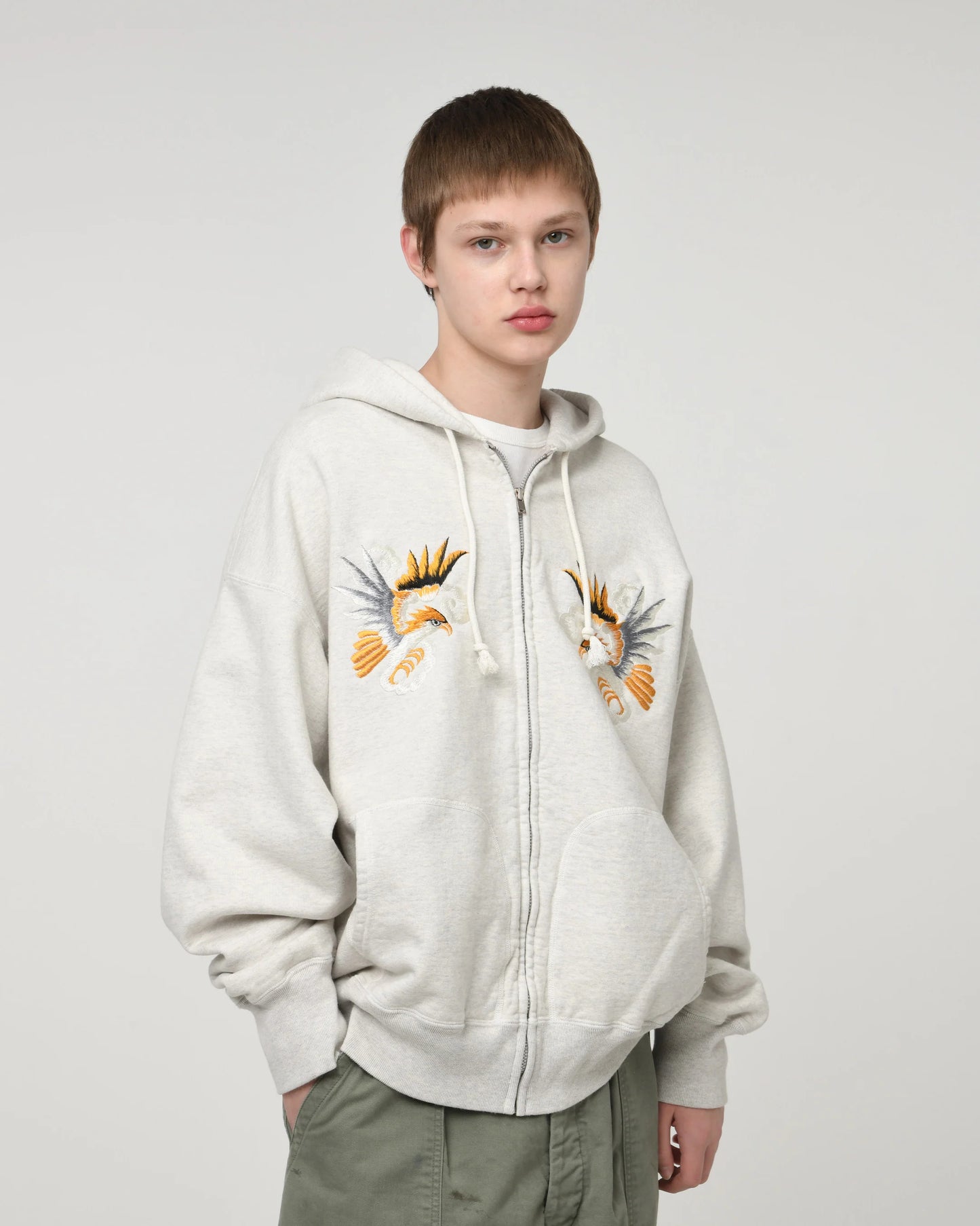 BOW WOW SUKAJAN EMB ZIP HOODIE AGED