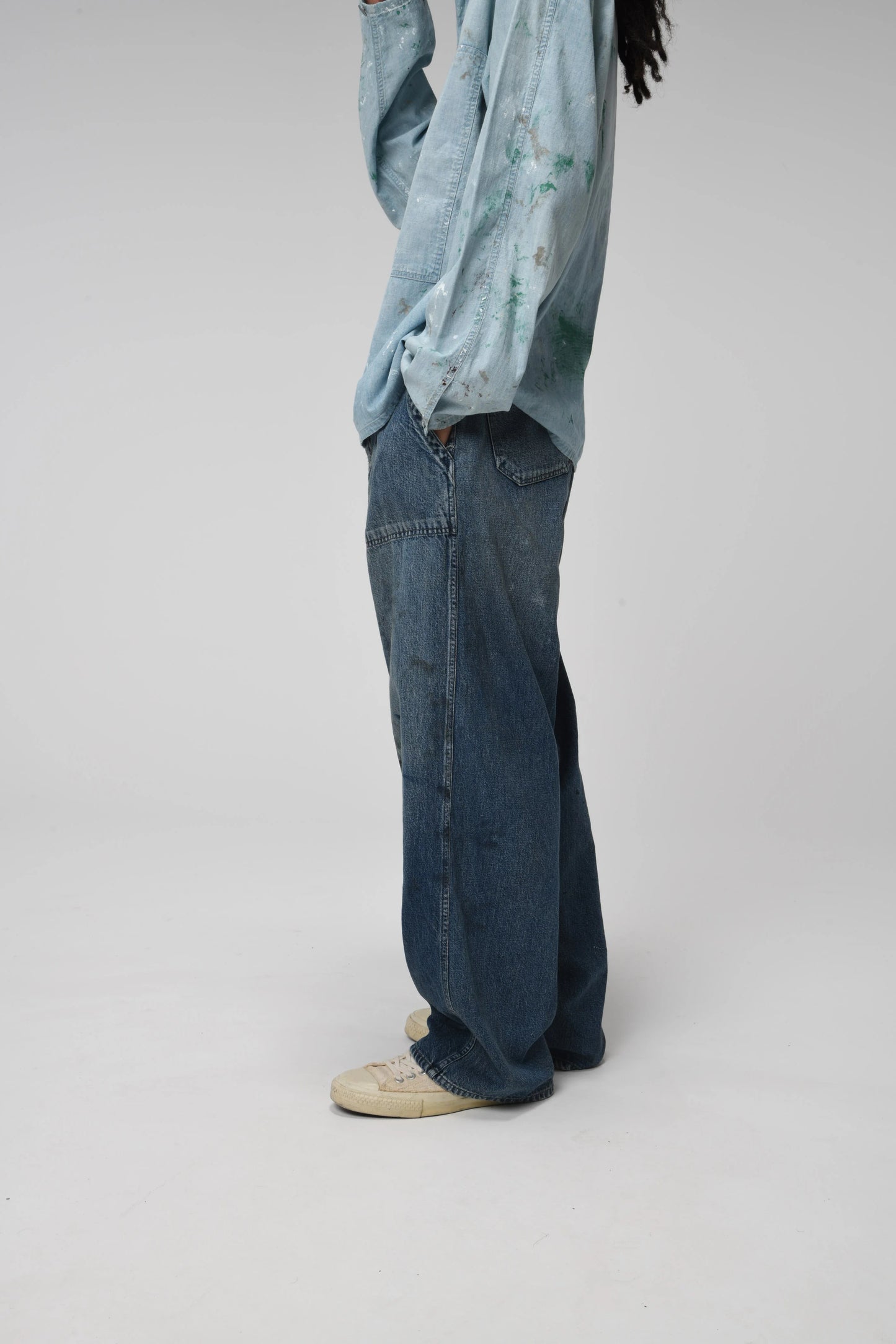 BOW WOW M-44 DENIM TROUSERS