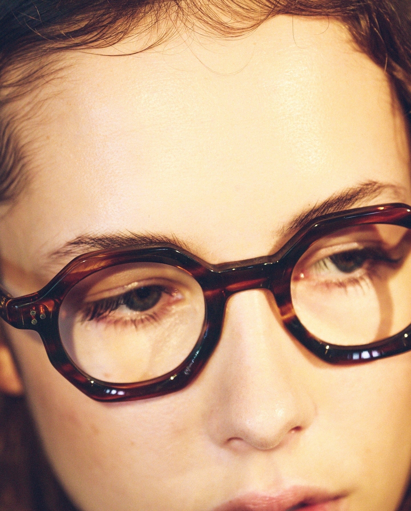 YELLOWS PLUS EYEGLASS FRAME GERALD Amber Mix