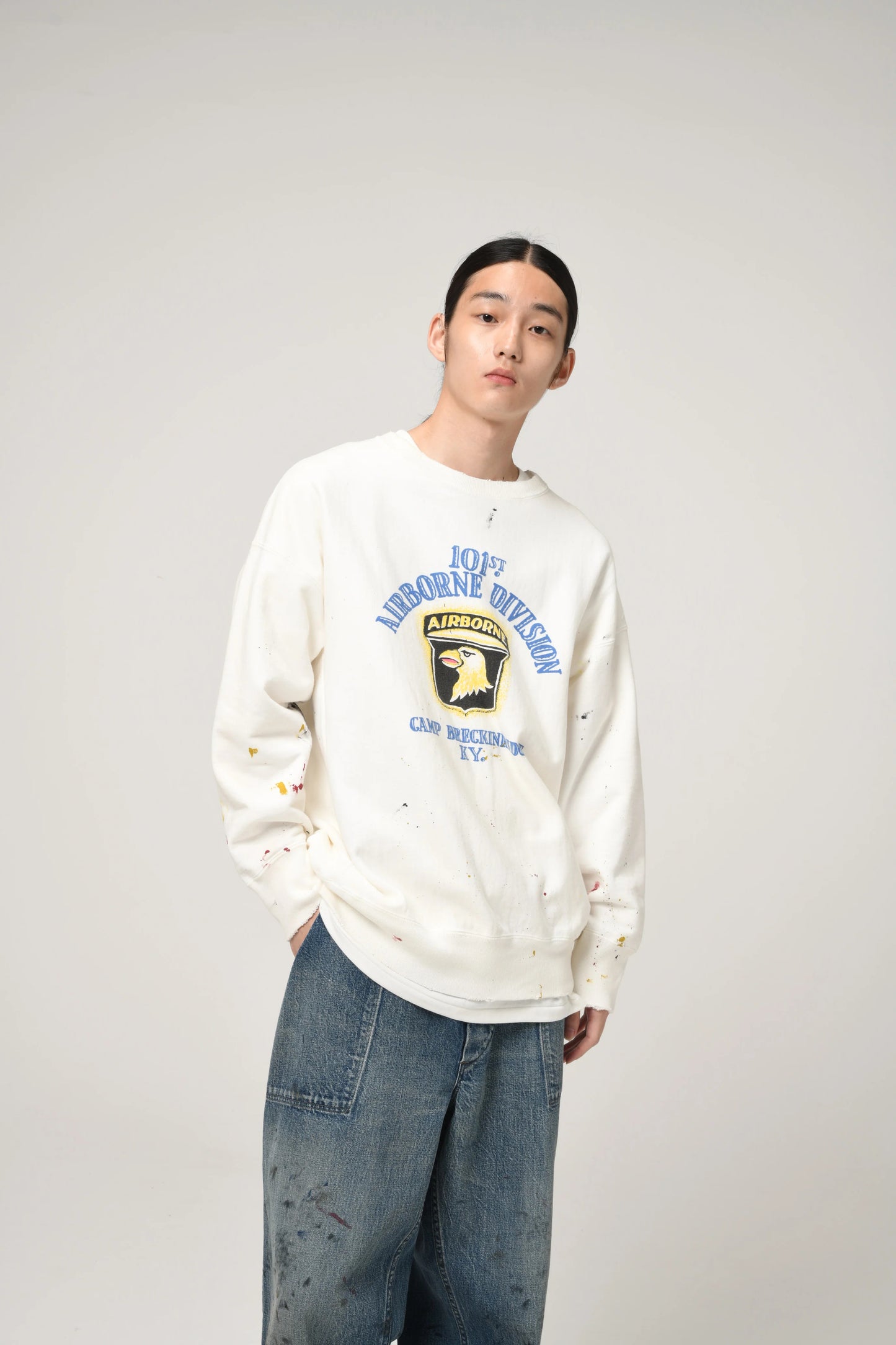 BOW WOW 101ST AIRBORNE DIV. SWEATSHIRT AGED