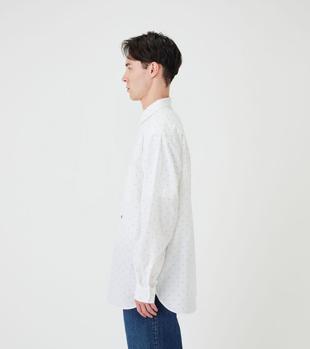 nanamica Regular Collar Dot Wind Shirt