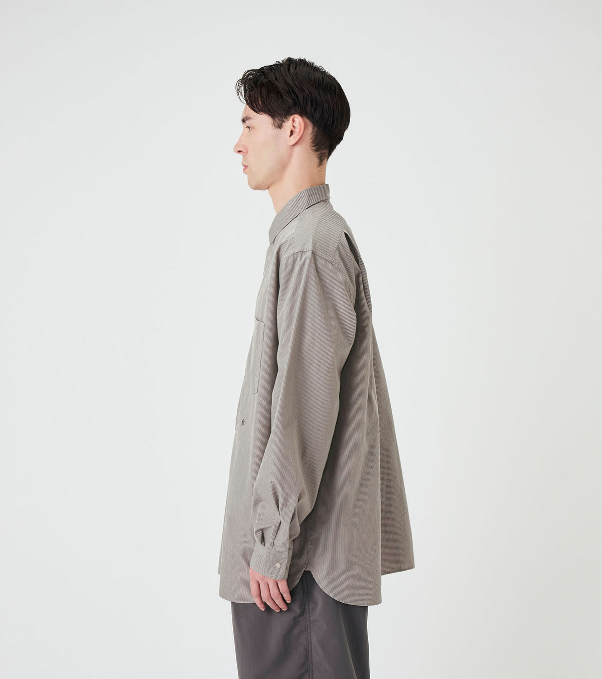 nanamica Regular Collar Striped Wind Shirt