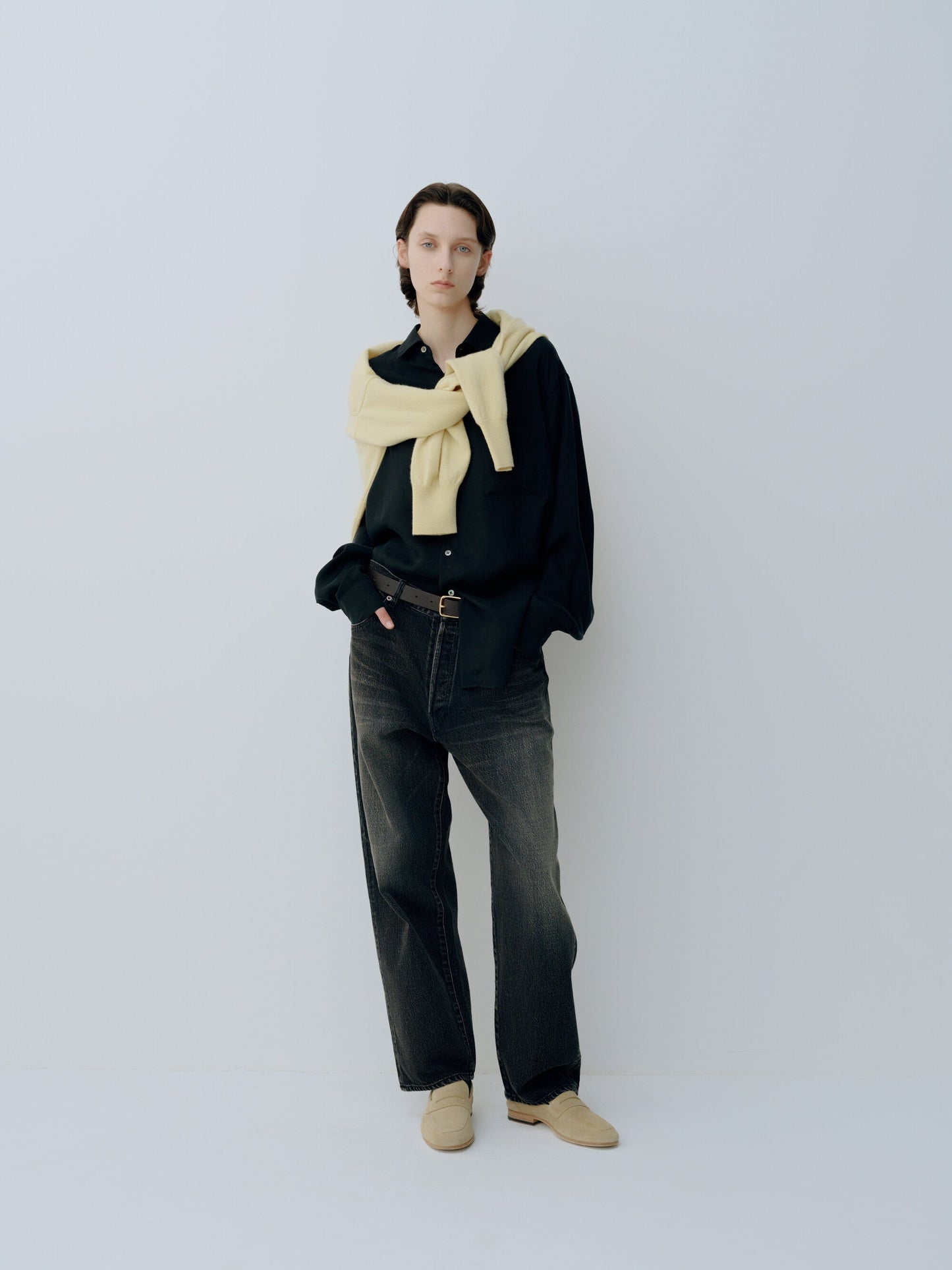 ssstein OVERSIZE FIT DENIM PANTS