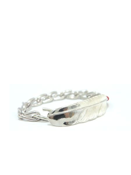 LARRY SMITH FEATHER COUNTRY CHAIN BRACELET