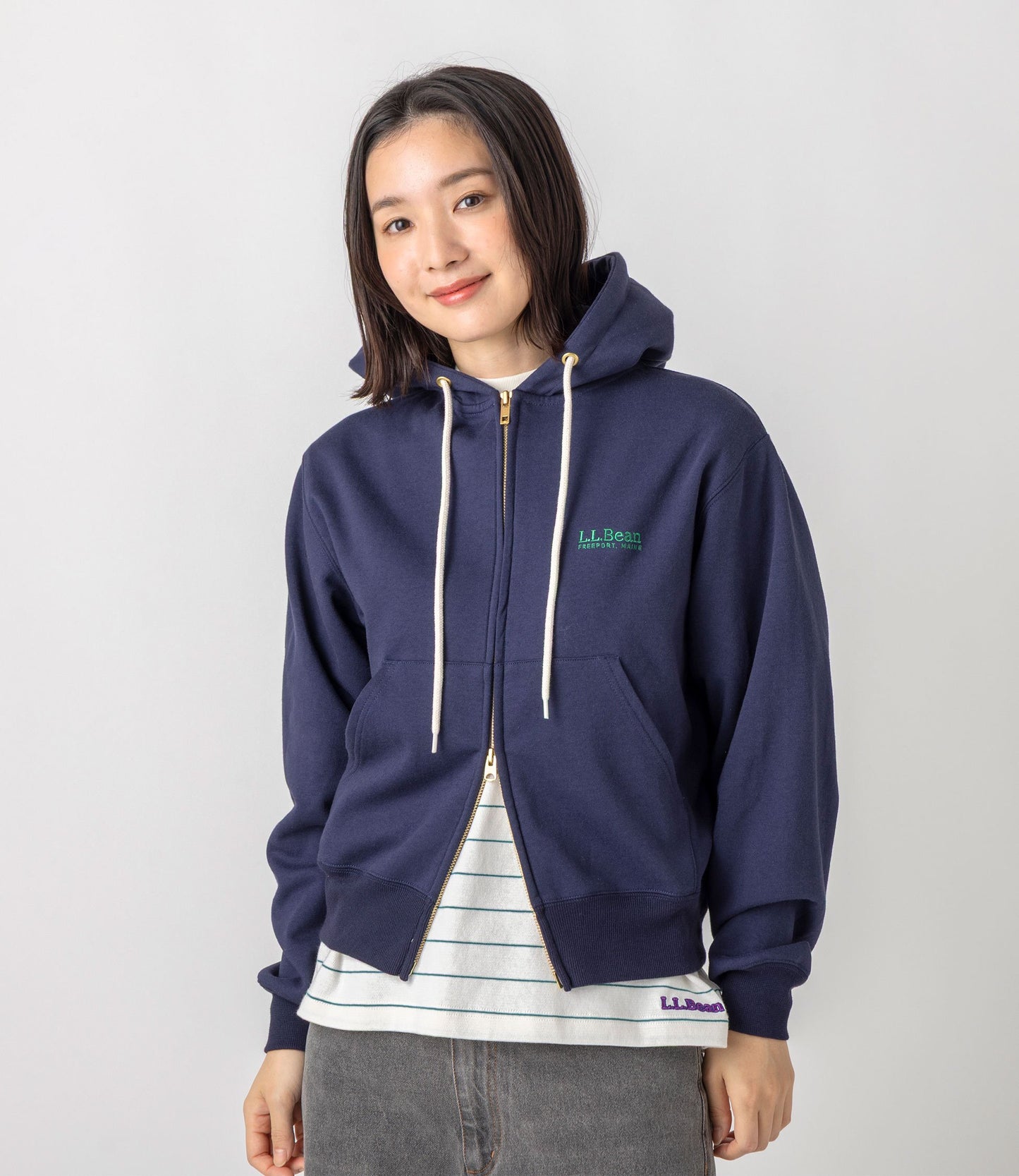 L.L.Bean JAPAN EDITION Women's Portage Full-Zip Hooded Sweatshirt
