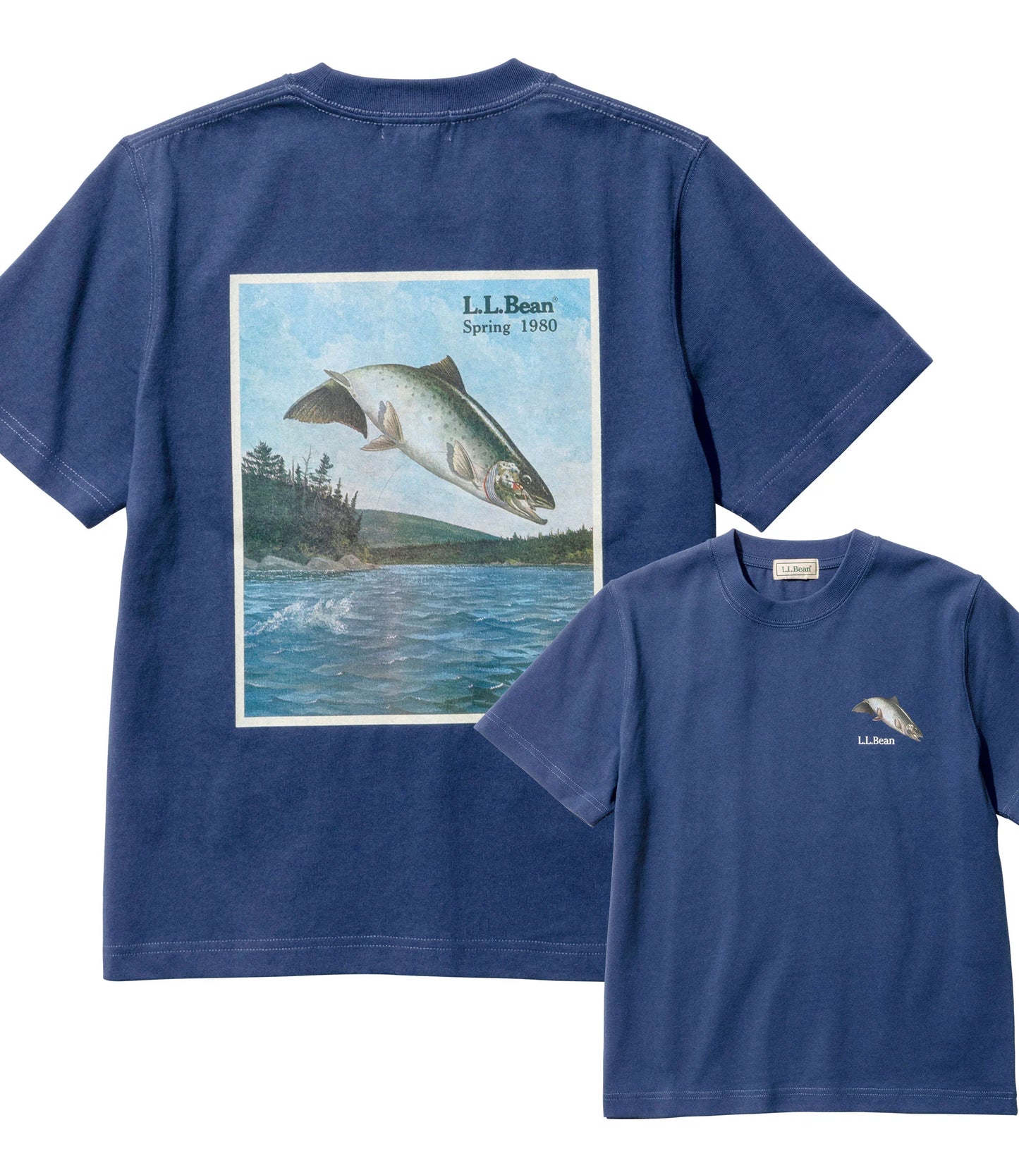 L.L.Bean JAPAN EDITION Women's Bean's 1980 Short-Sleeve Catalog Trout Tee