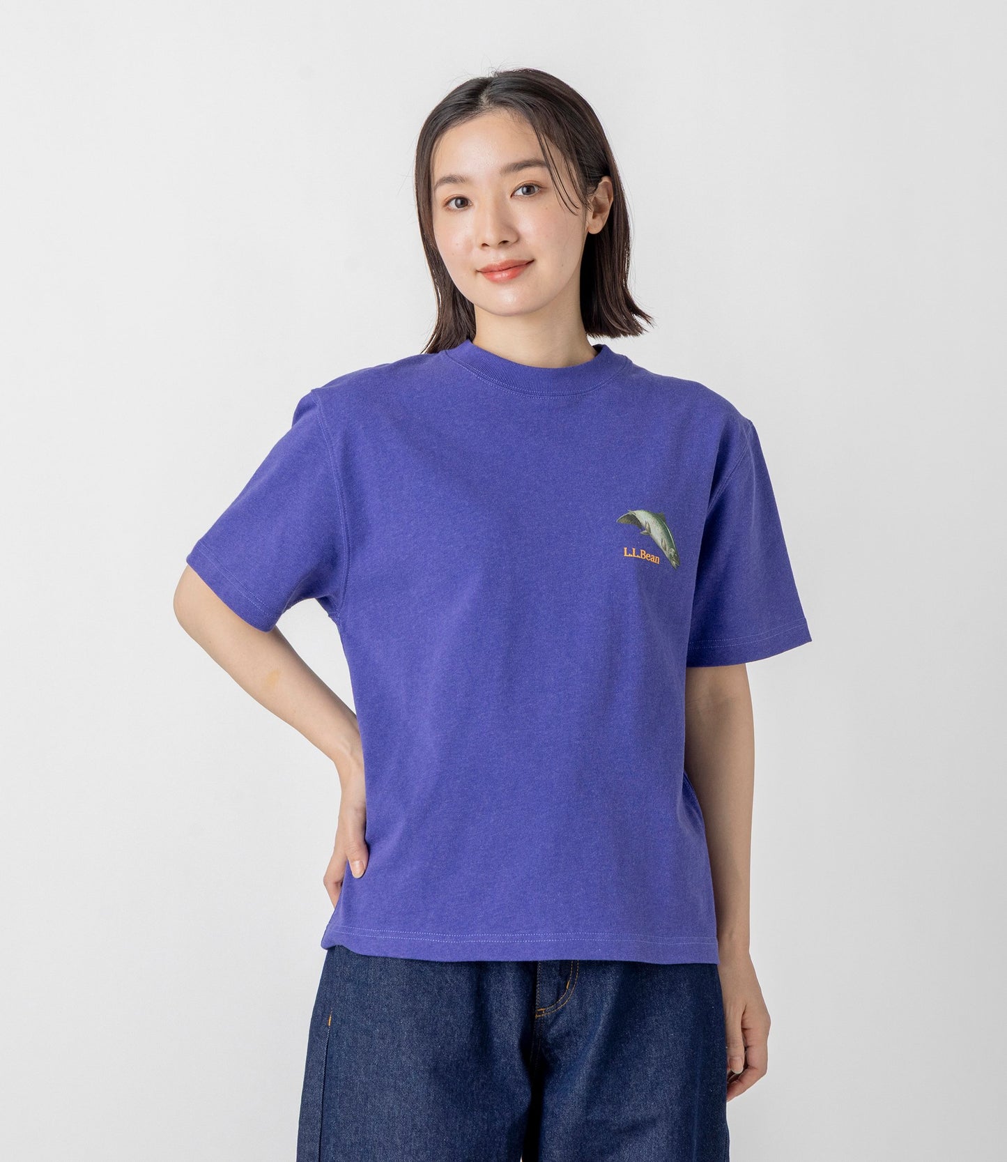 L.L.Bean JAPAN EDITION Women's Bean's 1980 Short-Sleeve Catalog Trout Tee