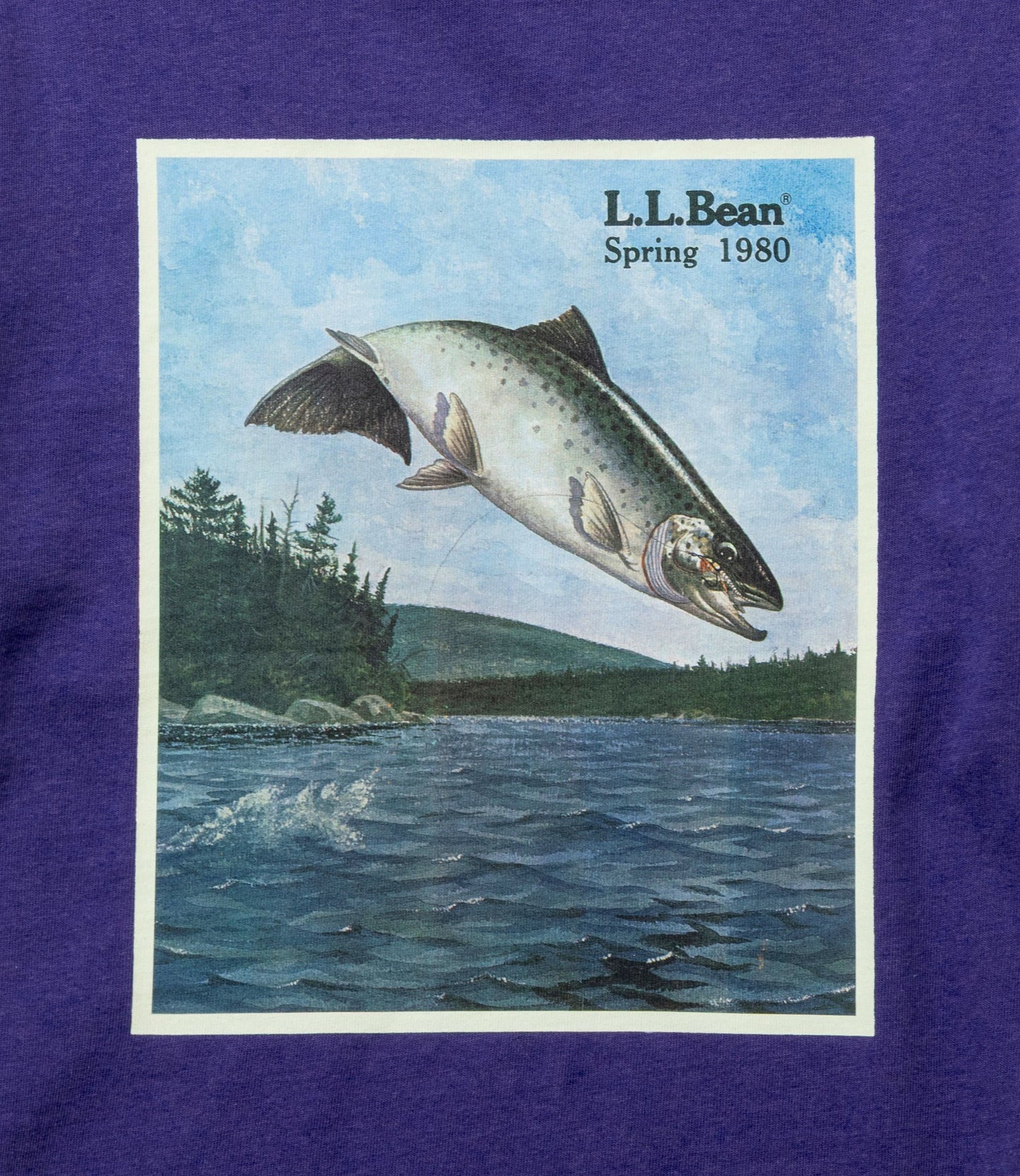 L.L.Bean JAPAN EDITION Women's Bean's 1980 Short-Sleeve Catalog Trout Tee
