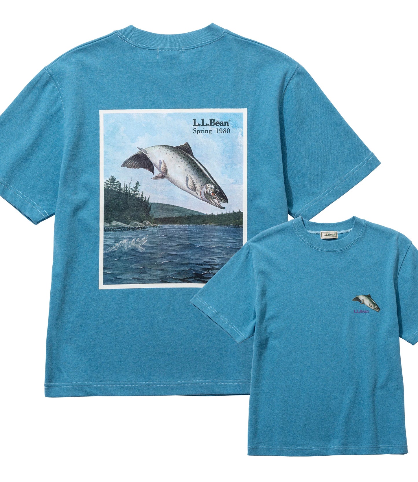 L.L.Bean JAPAN EDITION Women's Bean's 1980 Short-Sleeve Catalog Trout Tee