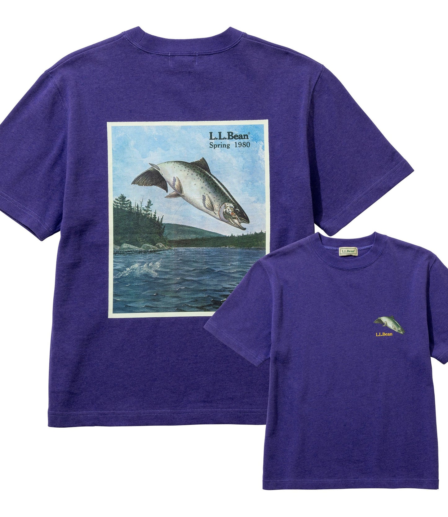 L.L.Bean JAPAN EDITION Women's Bean's 1980 Short-Sleeve Catalog Trout Tee