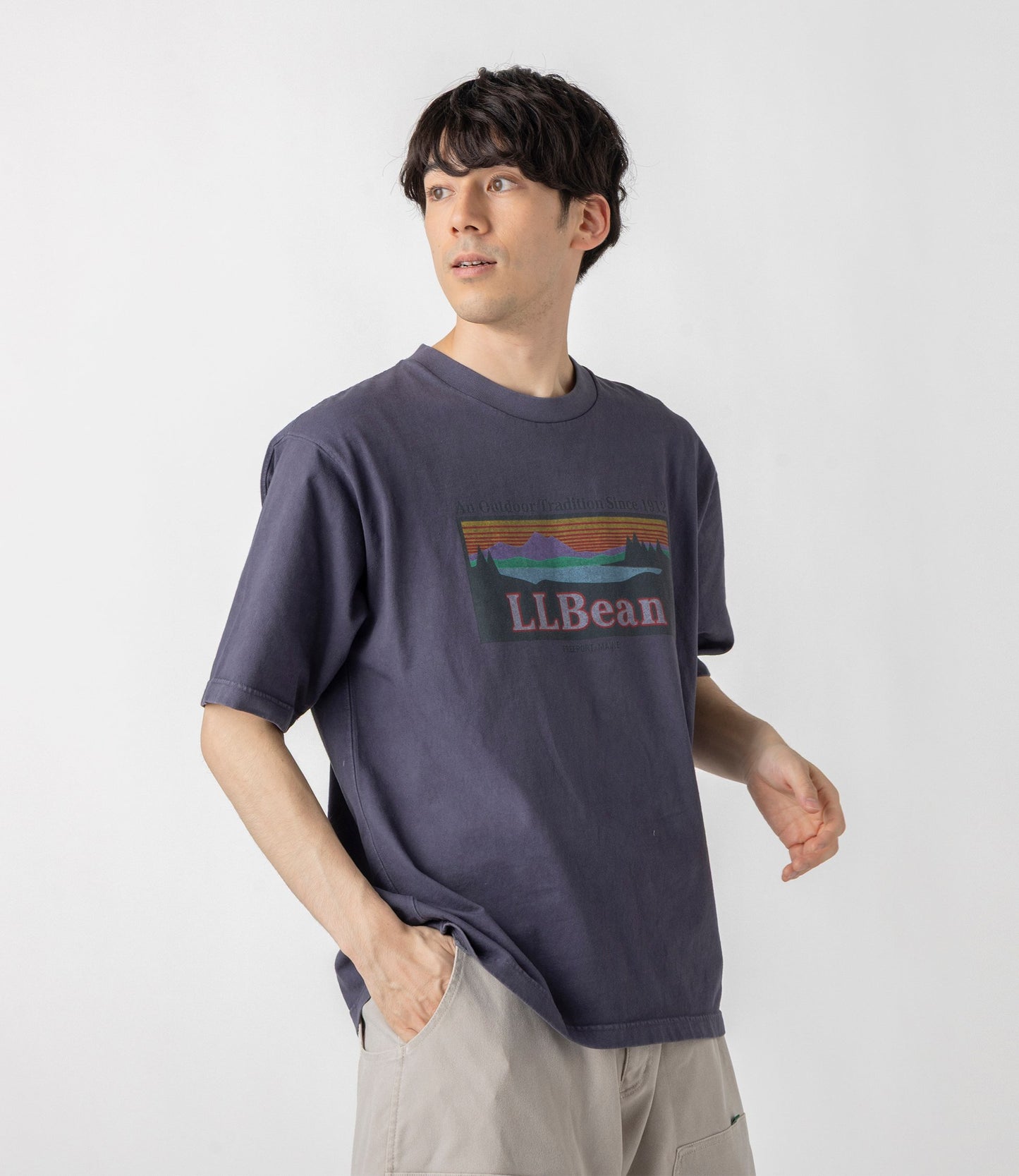 L.L.Bean JAPAN EDITION Morrill Short-Sleeve Katahdin Logo Tee