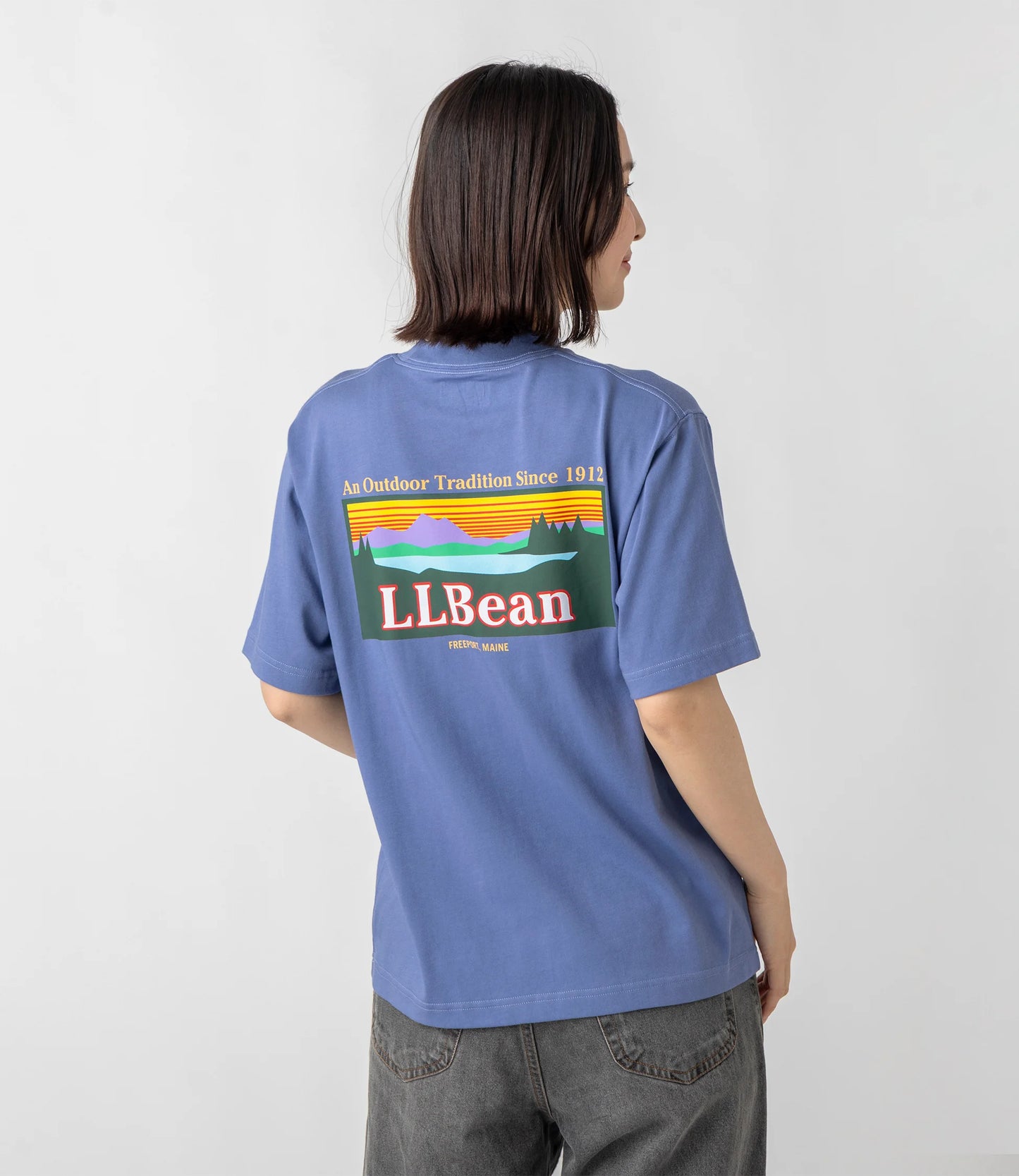 L.L.Bean JAPAN EDITION Women's Morrill Back Katahdin Short-Sleeve Tee
