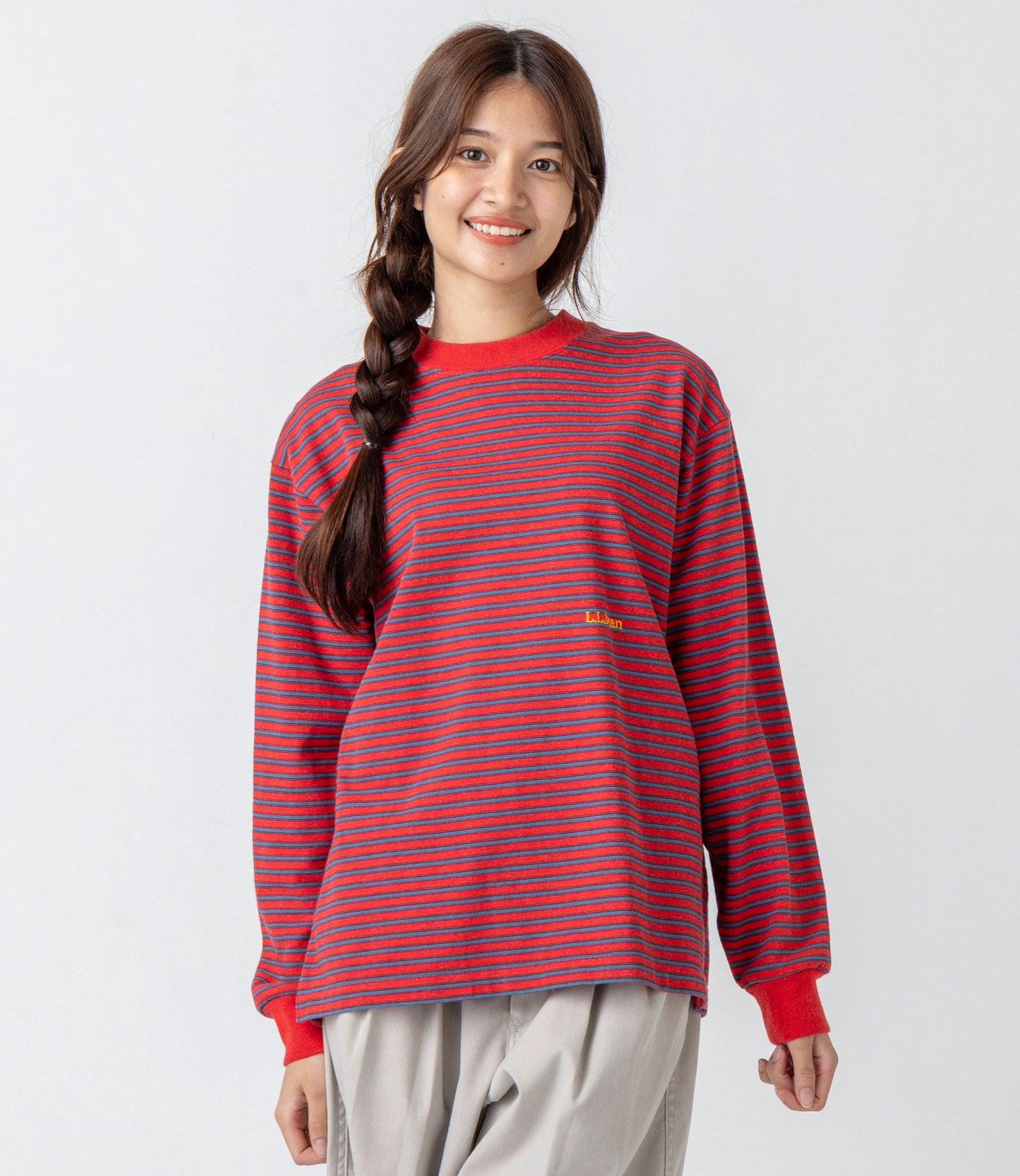 L.L.Bean JAPAN EDITION Women's Union Long-Sleeve Stripe Tee