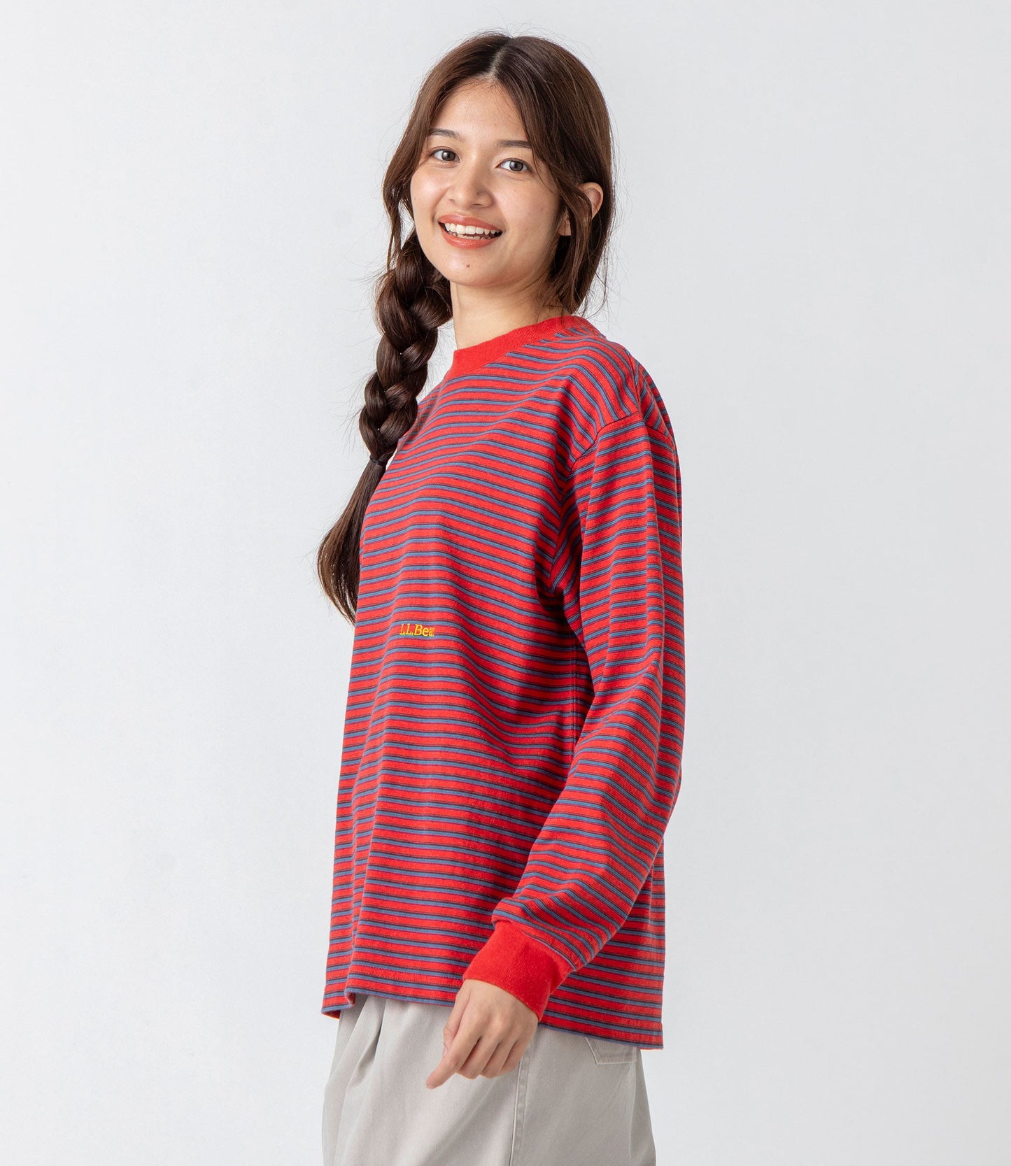 L.L.Bean JAPAN EDITION Women's Union Long-Sleeve Stripe Tee