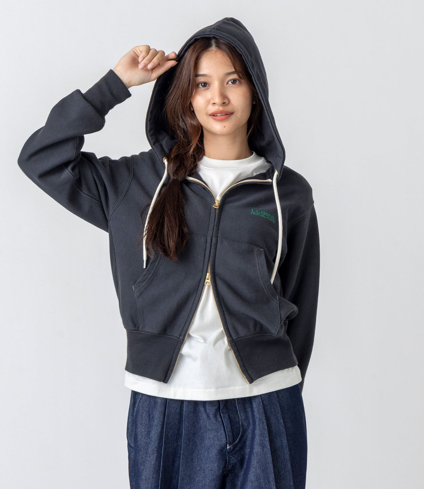 L.L.Bean JAPAN EDITION Women's Portage Full-Zip Hooded Sweatshirt