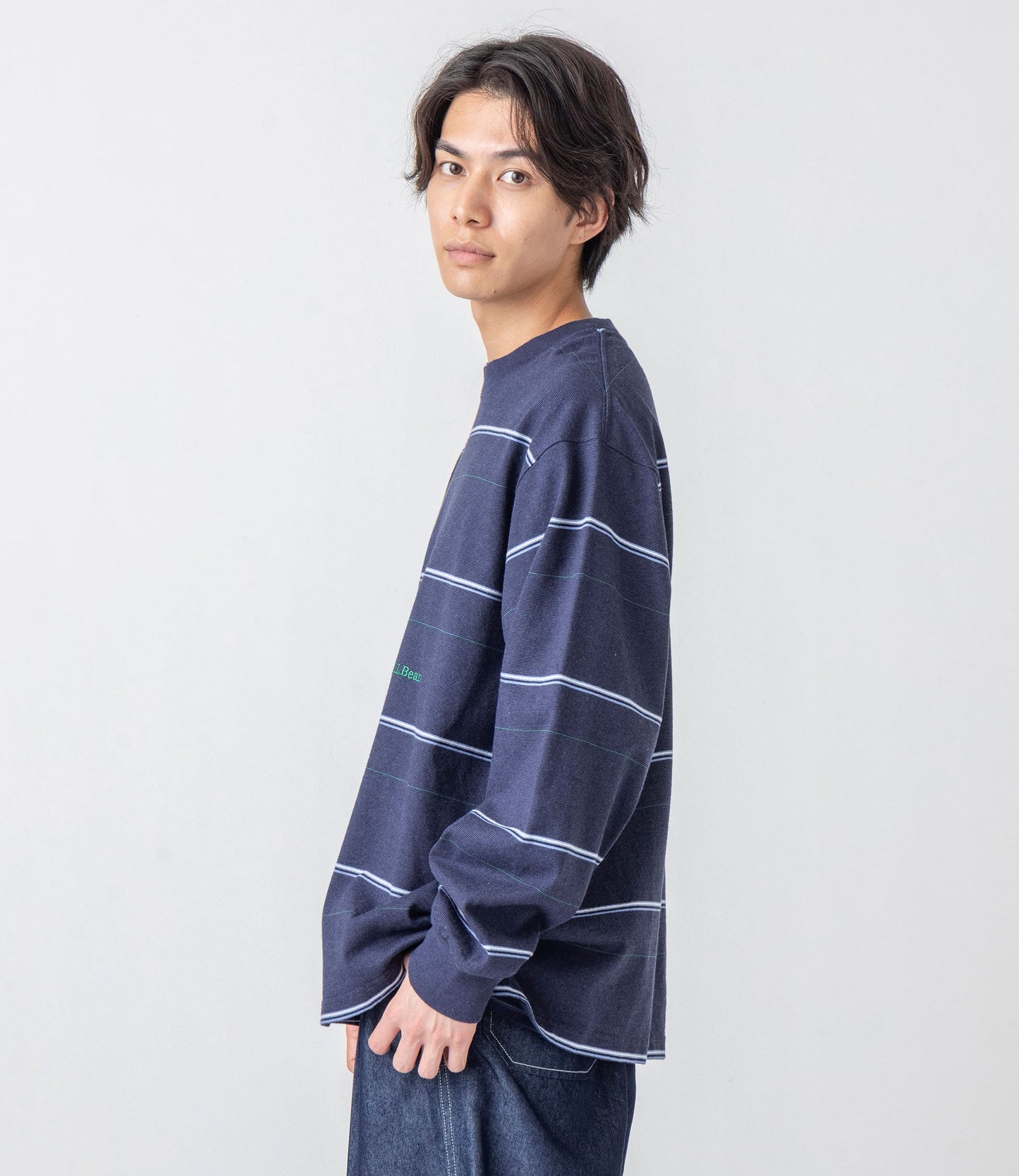 L.L.Bean JAPAN EDITION Union Long-Sleeve Stripe Tee