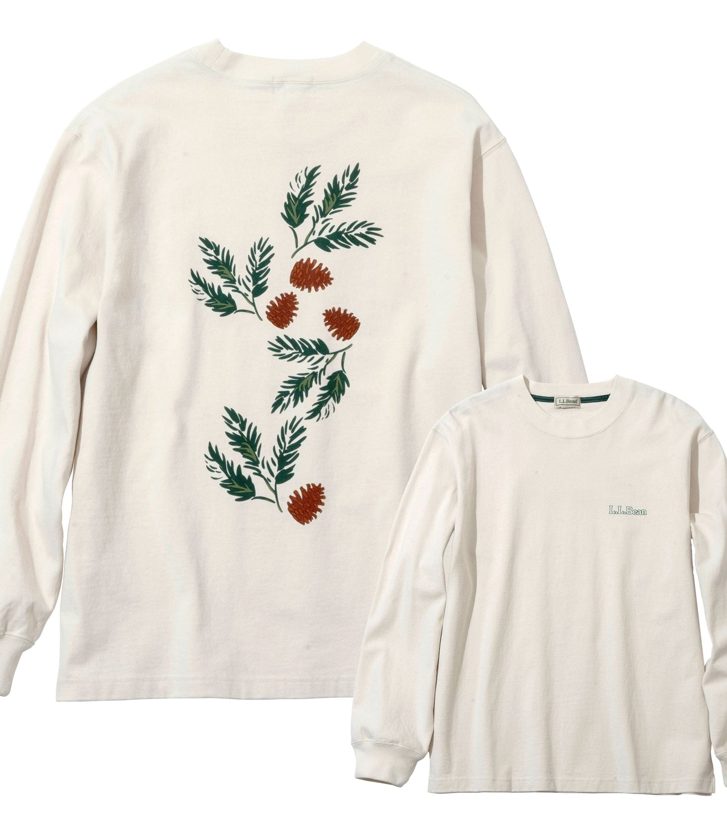 L.L.Bean JAPAN EDITION Union Wreaths Long-Sleeve Tee