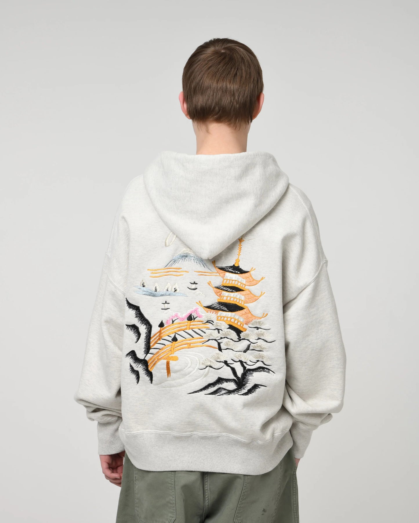 BOW WOW SUKAJAN EMB ZIP HOODIE AGED