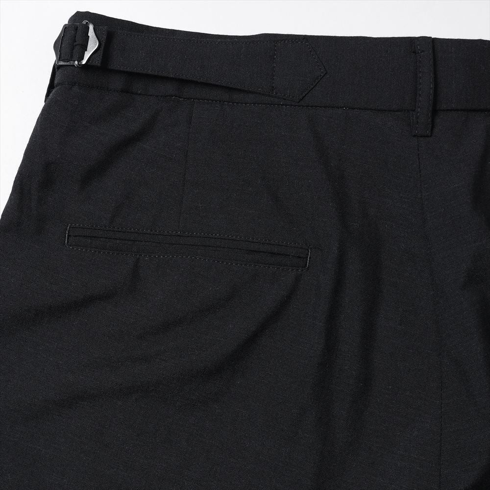 marka Two Tuck Baggy Trousers Wool Tropical Washer