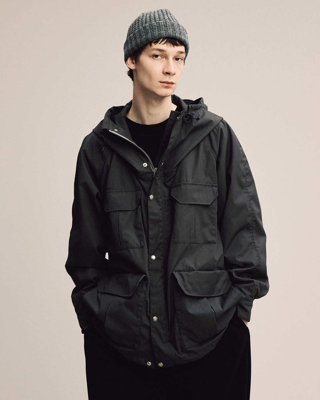 Face knit cheap parka