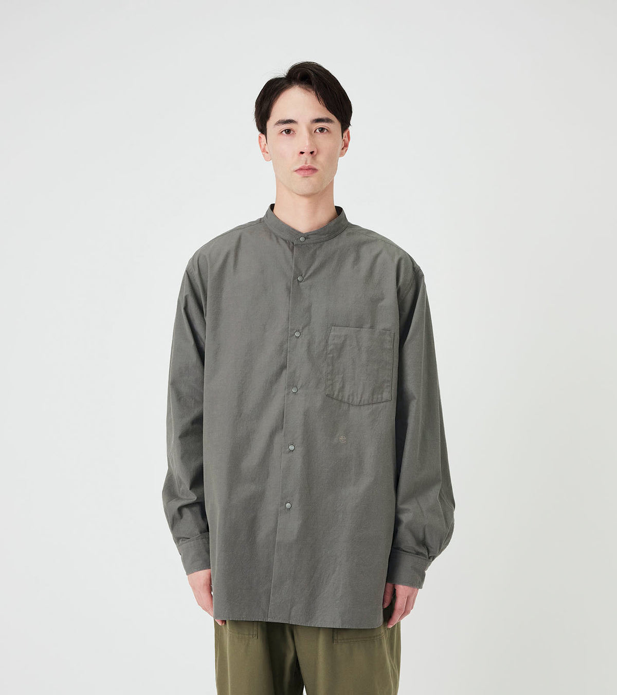 nanamica Band Collar Wind Shirt