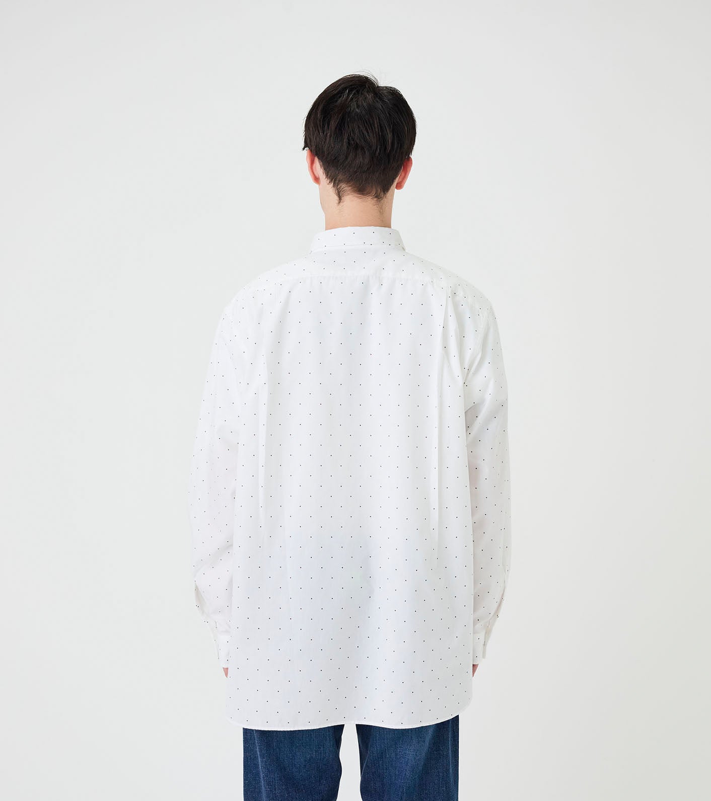 nanamica Regular Collar Dot Wind Shirt
