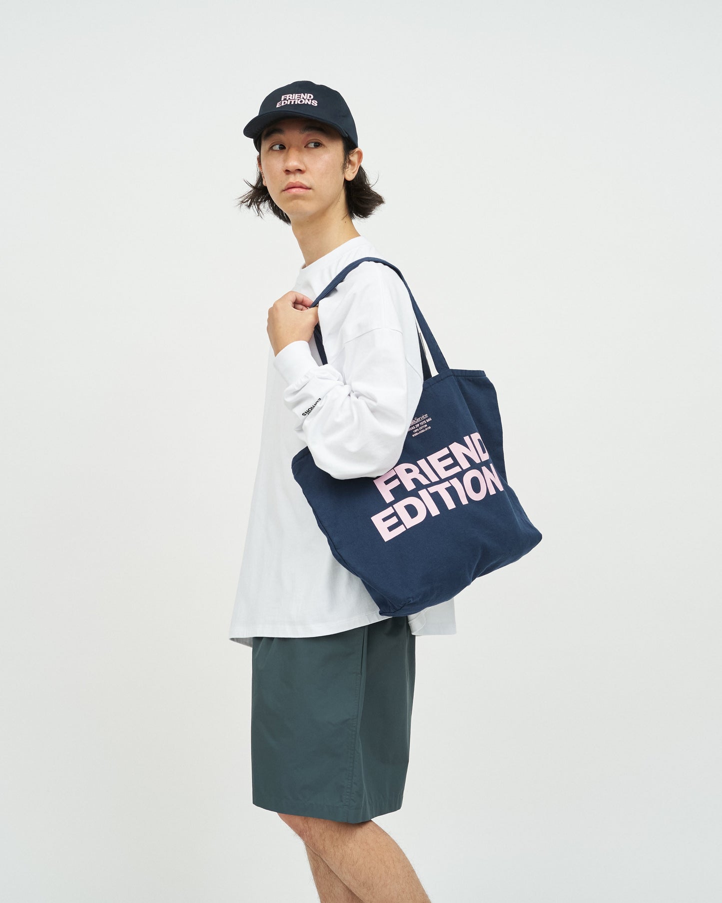 FRIEND EDITIONS × FreshService FRIEND EDITIONS CANVAS ZIP TOTE BAG