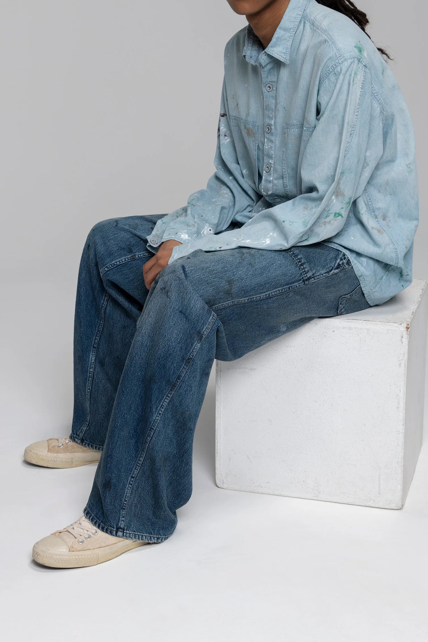 BOW WOW M-44 DENIM TROUSERS