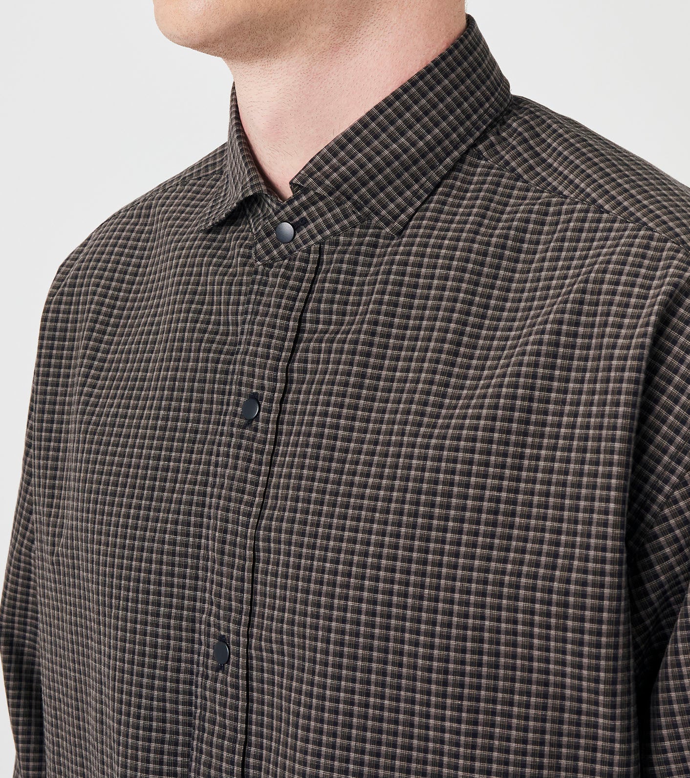 nanamica Micro Plaid Wind Shirt