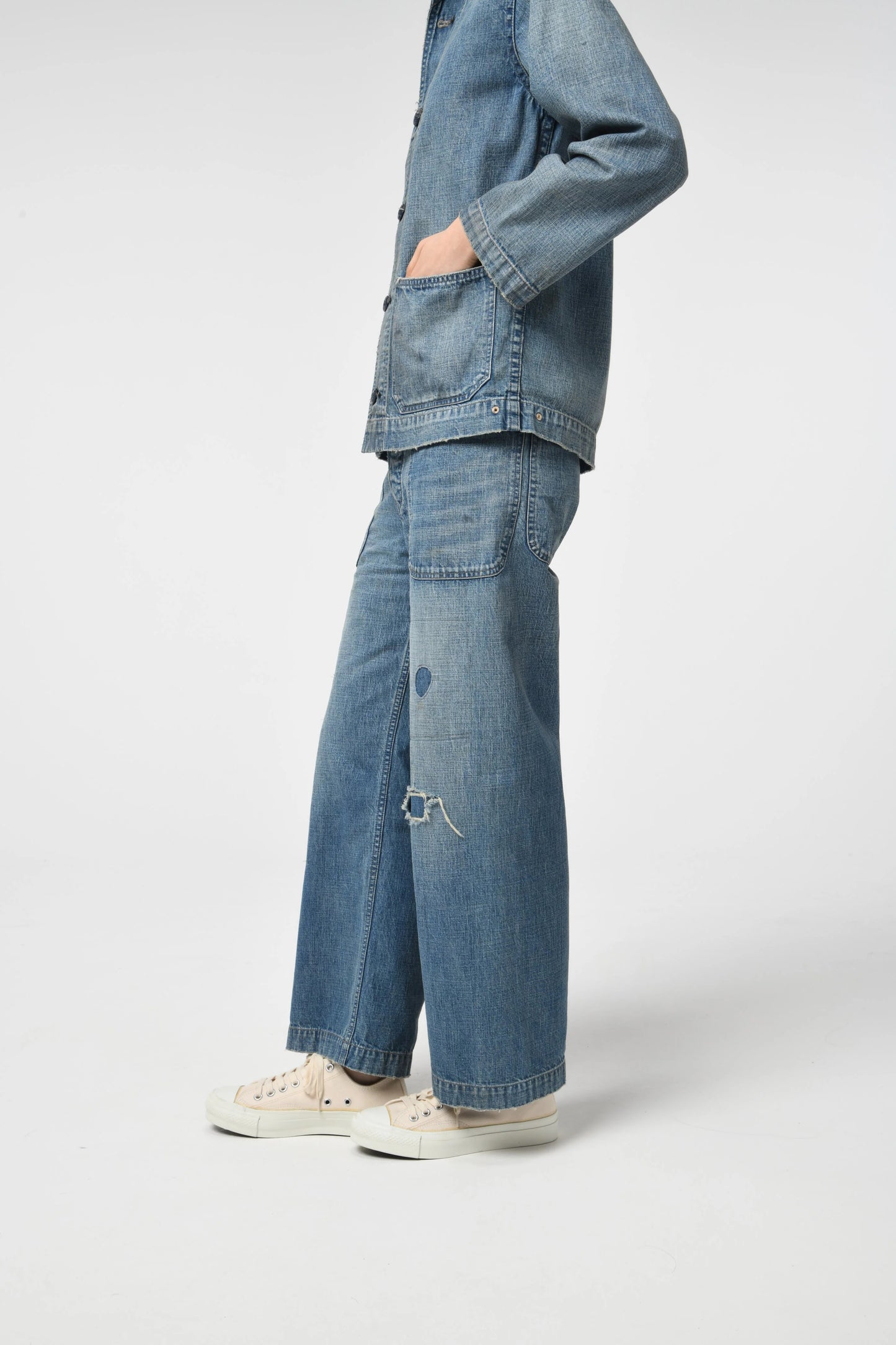 BOW WOW USN M44 DUNGAREE TROUSERS SIDE SEAMLESS