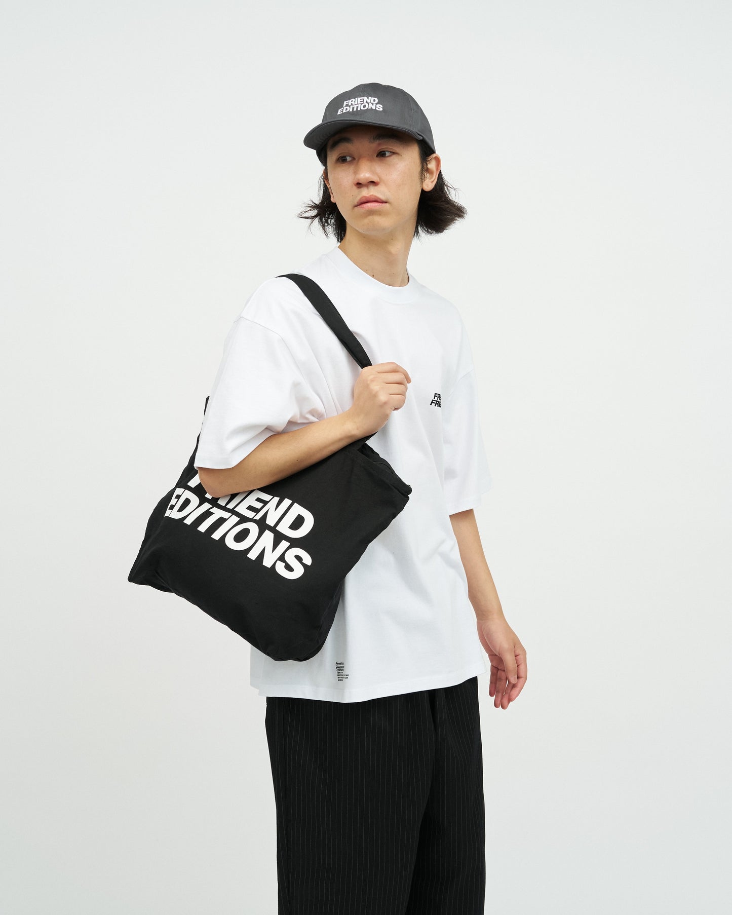 FRIEND EDITIONS × FreshService FRIEND EDITIONS CANVAS ZIP TOTE BAG