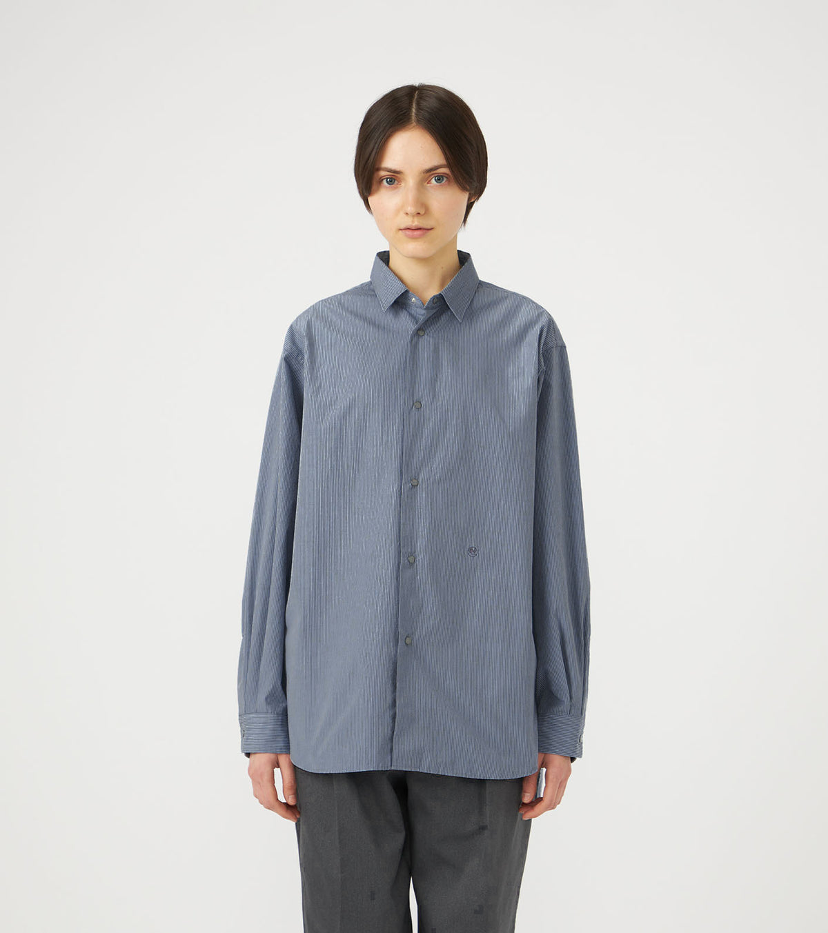 nanamica Regular Collar Striped Wind Shirt