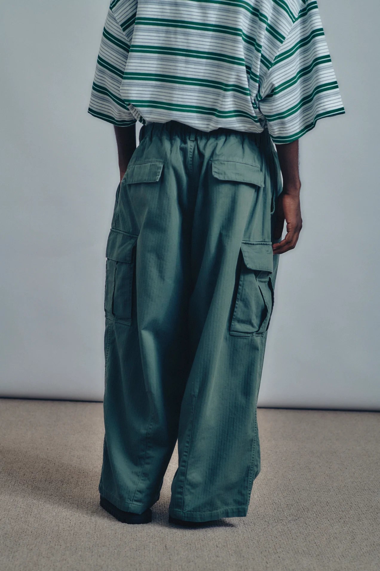 is-ness Herringbone 6-Pocket Pants