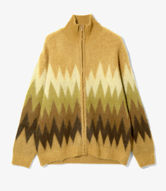 Needles ZIPPED MOHAIR JACKET - ZIG-ZAG