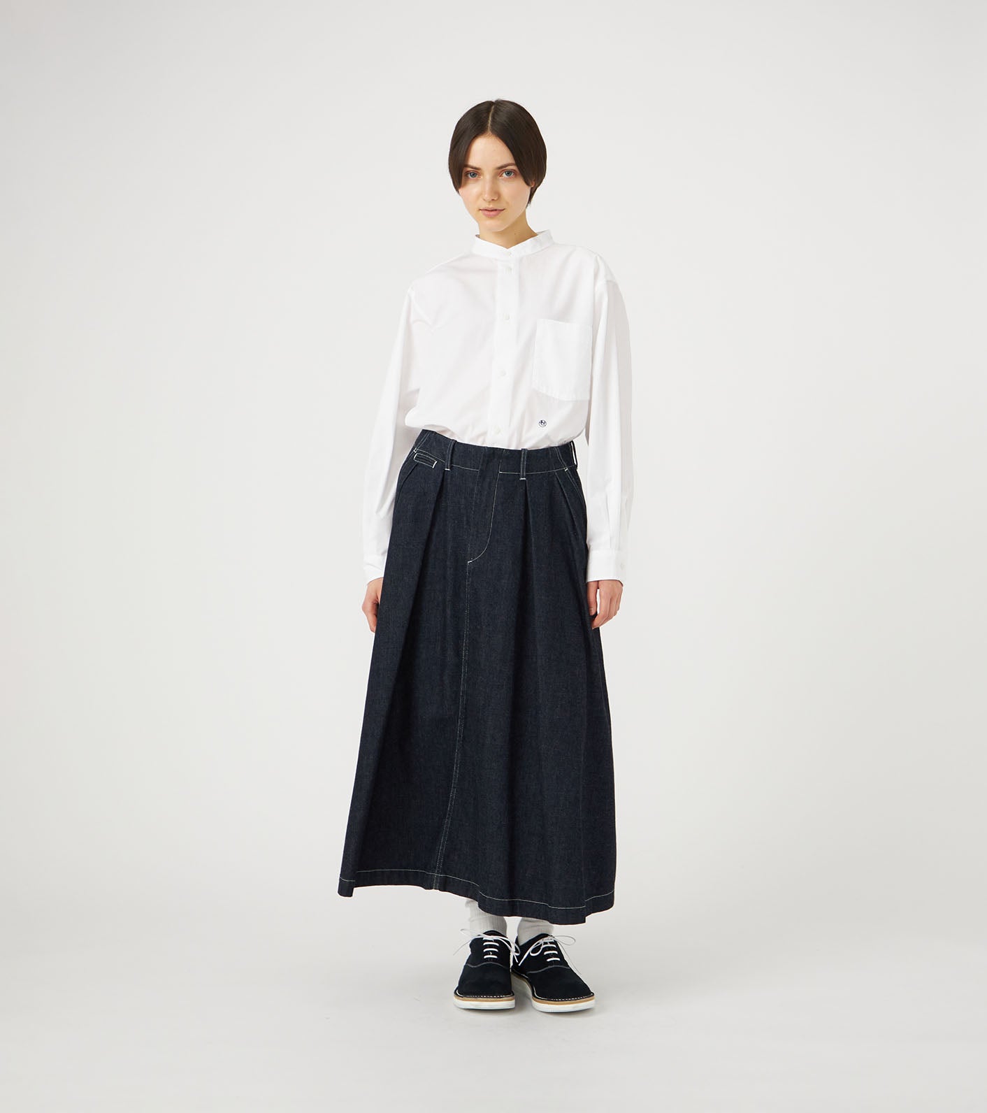 nanamica Band Collar Wind Shirt