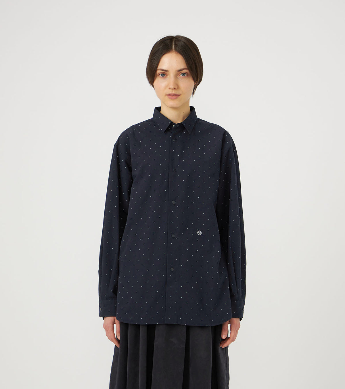 nanamica Regular Collar Dot Wind Shirt