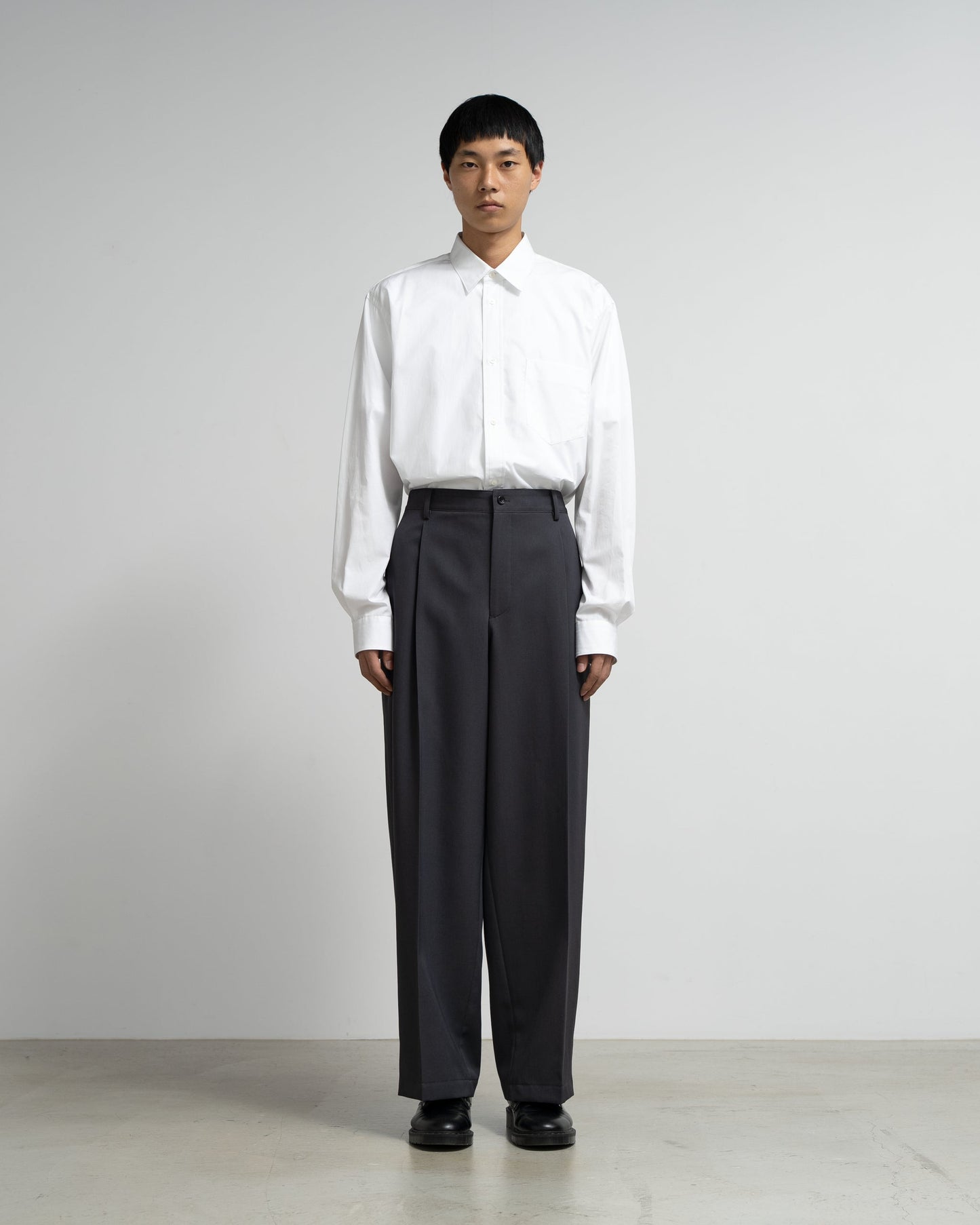 Graphpaper Scale Off Wool Wide Slacks